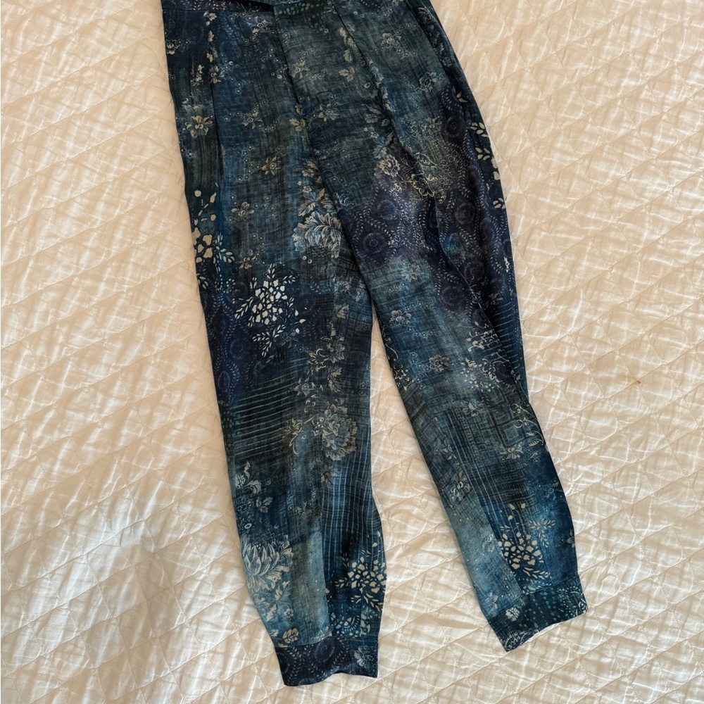 Ralph Lauren Blue Floral Pants